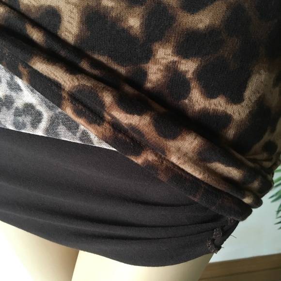 Arden B One Shoulder leopard print mini dress Sexy - Picture 9 of 9